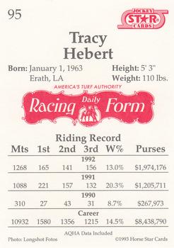 1993 Jockey Star #95 Tracy Hebert Back